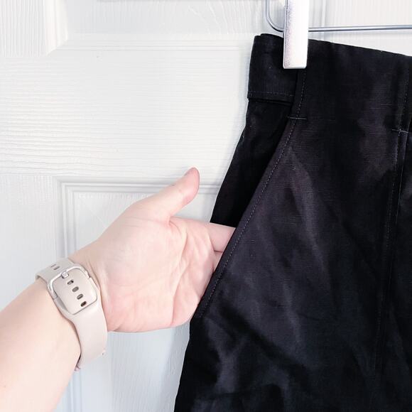 COS Black Belted A-Line Mini Skirt - Picture 7 of 9